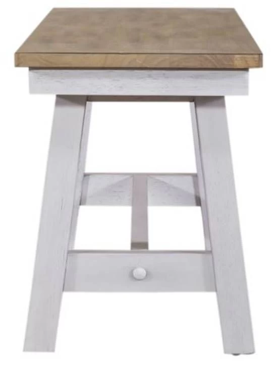 Liberty Lindsey Farm Sandstone/Weathered White Backless Bench - Image 3