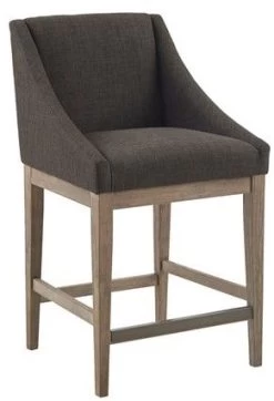 Ollix By Madison Park Simon Charcoal Counter Stool