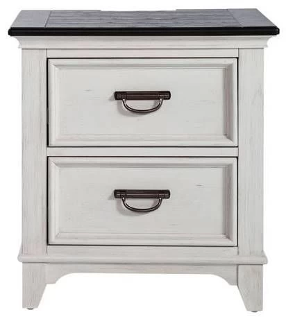 Liberty Allyson Park Wirebrushed White Nightstand - Image 2