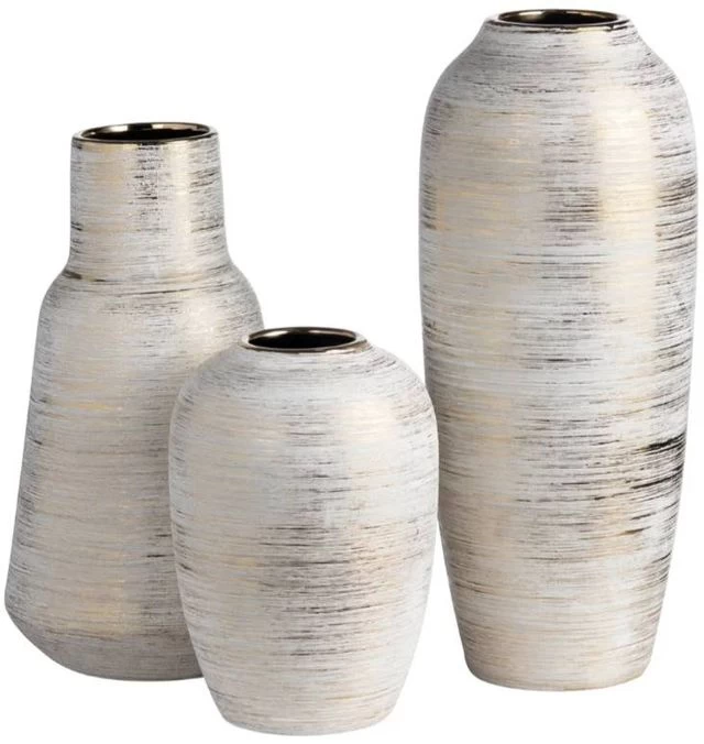 Crestview Collection Trinity Silver Medium Vase - Image 2
