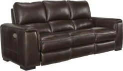 Signature Design By Ashley® Alessandro Walnut Power Reclining Sofa