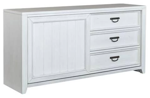 Liberty Allyson Park Wirebrushed White Twin Loft Bed - Image 4