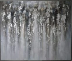 Crestview Collection Sterling Silver/Gray Wall Art