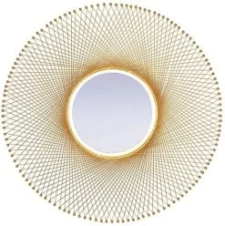 Crestview Collection Campbell Gold Wall Mirror