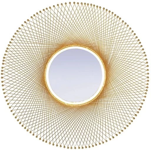 Crestview Collection Campbell Gold Wall Mirror