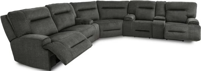 Cheers By Man Wah Power Reclining Sectional With Power Headrest