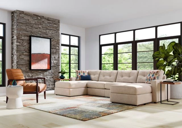 Drew & Jonathan Home ModularOne New Horizon Beige 4pc Modular Sectional