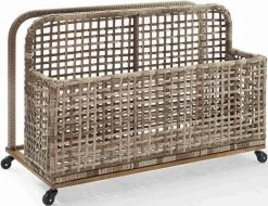 Crosley Furniture® Ridley Distressed Gray Outdoor Wicker Pool Storage Caddy