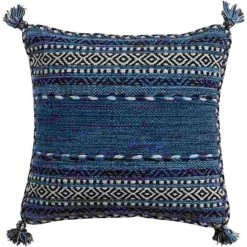 Surya Trenza Dark Blue 18"x18" Pillow Shell