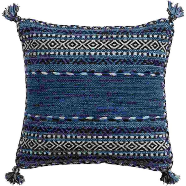 Surya Trenza Dark Blue 18"x18" Pillow Shell