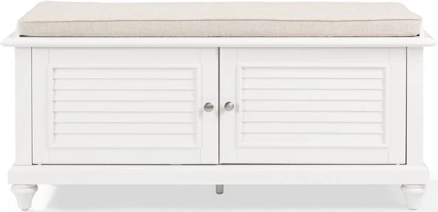 Crosley Furniture® Palmetto White Entryway Bench - Image 2