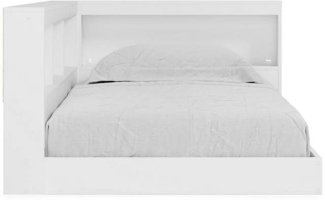 Signature Design By Ashley® Piperton Matte White Twin Bookcase Storage Bed - Image 4