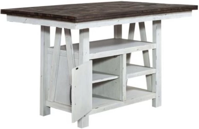 Liberty Farmhouse Two Tone White Gathering Table - Image 2