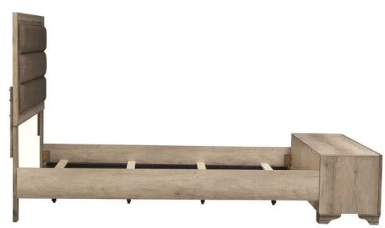 Liberty Sun Valley Light Brown Full Upholstered Storage Bed - Image 3