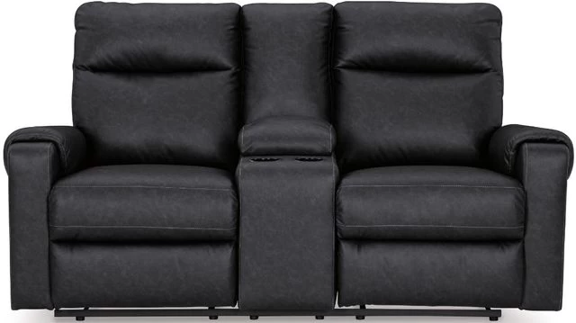 Signature Design By Ashley® Axtellton Carbon Power Reclining Loveseat With Console - Image 4