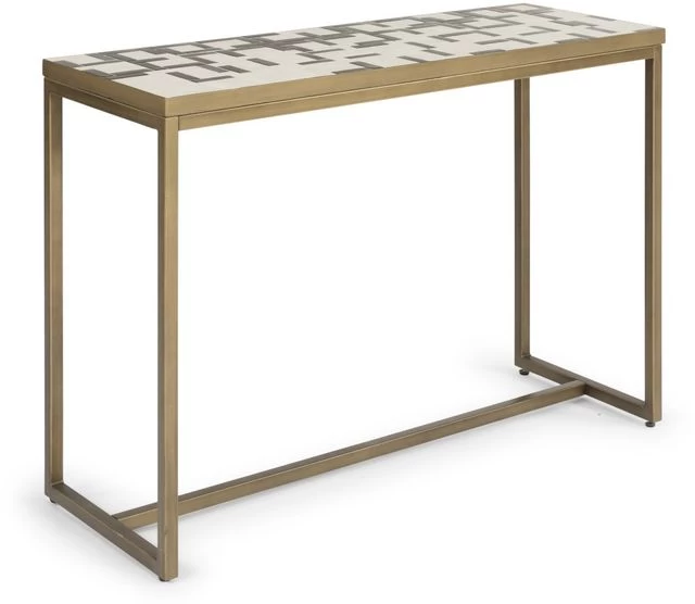 Homestyles® Geometric II Other Brass Console Table
