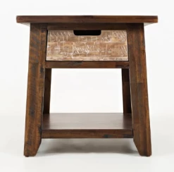 Jofran Inc. Painted Canyon Brown End Table