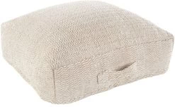 Surya Palmetto Beige 24"x24" Toss Pillow