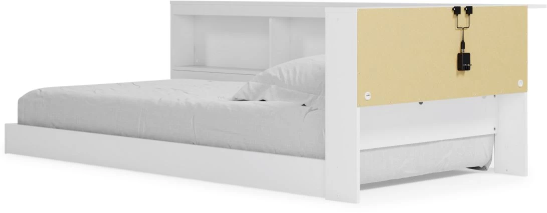Signature Design By Ashley® Piperton Matte White Twin Bookcase Storage Bed - Image 5