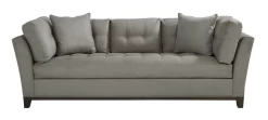 Cindy Crawford Home Suede So Soft Greystone Sofa