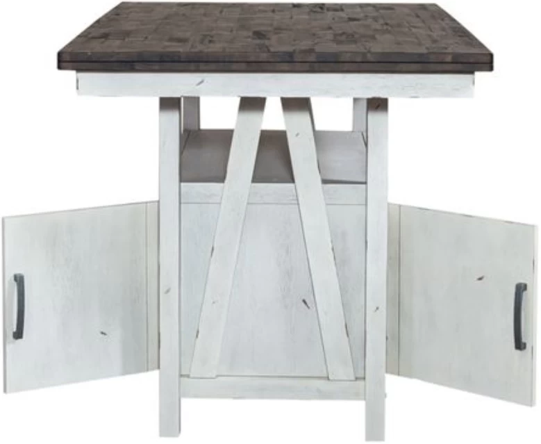 Liberty Farmhouse Two Tone White Gathering Table - Image 5