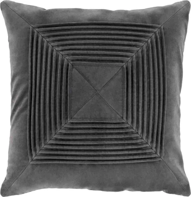 Surya Akira Charcoal 20"x20" Pillow Shell
