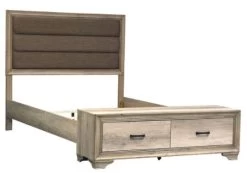 Liberty Sun Valley Light Brown Full Upholstered Storage Bed