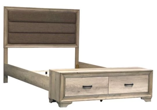 Liberty Sun Valley Light Brown Full Upholstered Storage Bed