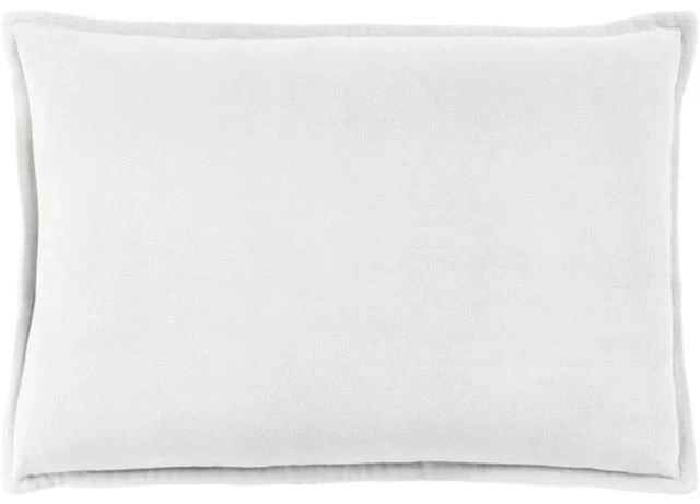 Surya Cotton Velvet Medium Gray 13"x19" Pillow Shell