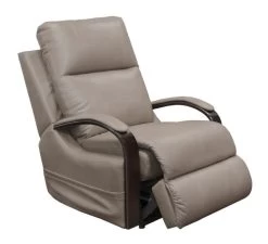 IAmerica Leather Power Lay Flat Power Recliner