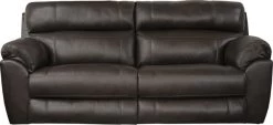 IAmerica Veneto Chocolate Power Lay Flat Reclining Sofa