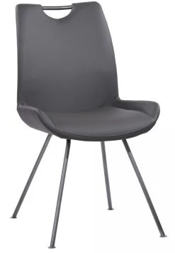 Armen Living Coronado 2-Piece Gray Dining Chairs