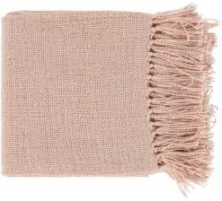 Surya Tilda Blush 50"x60" Throw Blanket