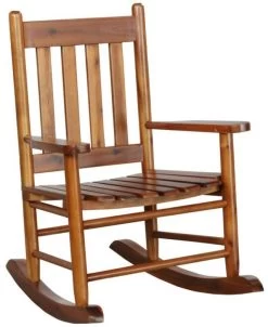 Coaster® Annie Slat Back Youth Golden Brown Rocking Chair