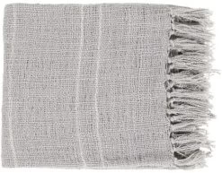 Surya Traveler Ice Blue 50"x60" Throw Blanket