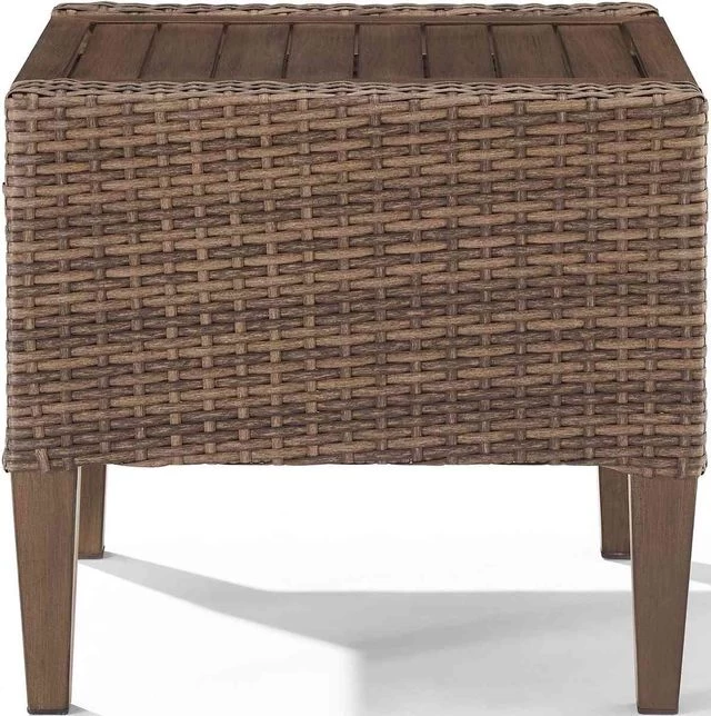 Crosley Furniture® Capella Brown Outdoor Side Table - Image 3