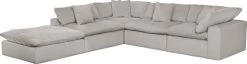 IAmerica Brooklyn Dove 5 Piece Modular Sectional With Floating Ottoman P94445579