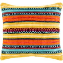 Surya Toluca Bright Yellow 22"x22" Toss Pillow Shell Only