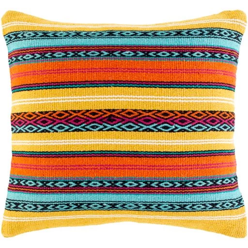 Surya Toluca Bright Yellow 22"x22" Toss Pillow Shell Only