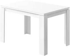 Monarch Specialties Dining Table, 48" Rectangular, Small, Kitchen, Dining Room, Laminate, White, Contemporary, Modern