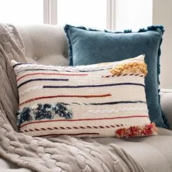 Surya Zena Butter 22"x22" Toss Pillow Shell Only