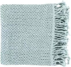Surya Tibey Pale Blue 50"x70" Throw Blanket