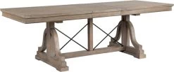 Magnussen Home® Paxton Place Dovetail Grey Trestle Dining Table