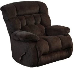 IAmerica Davis Chocolate Chaise Swivel Glider Recliner