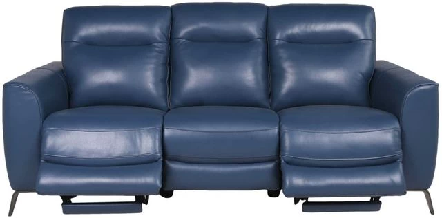 Steve Silver Co. Sansa Ocean Blue Dual-Power Reclining Sofa - Image 4