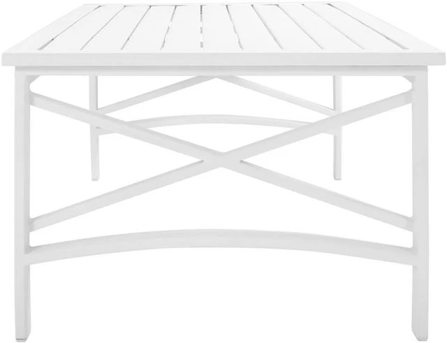 Crosley Furniture® Kaplan White Outdoor Coffee Table - Image 2
