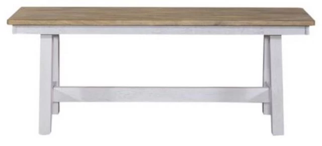 Liberty Lindsey Farm Sandstone/Weathered White Backless Bench - Image 2