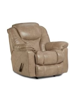 Homestretch Leather Stone Rocker Recliner