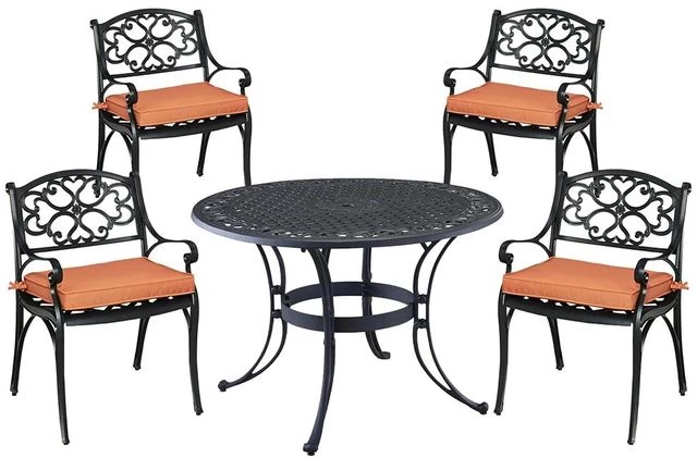 Homestyles® Sanibel 5-Piece Black Outdoor Dining Set