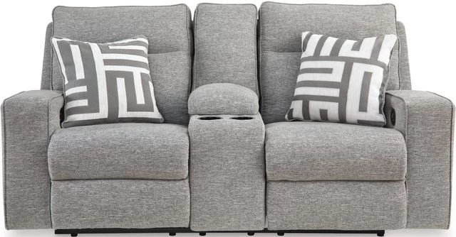 Signature Design By Ashley® Biscoe Pewter Power Reclining Loveseat - Image 2